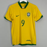 2006/08 BRAZIL RONALDO #9 HOME SHIRT (S) NIKE