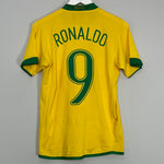 2006/08 BRAZIL RONALDO #9 HOME SHIRT (S) NIKE