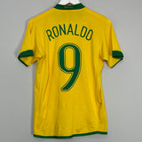 2006/08 BRAZIL RONALDO #9 HOME SHIRT (S) NIKE