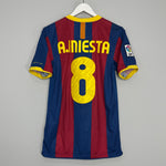 2010/11 BARCELONA INIESTA #8 HOME SHIRT (S) NIKE