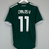 2018/19 MEXICO CARLOS VELA #11 *AUTHENTIC* HOME SHIRT (M) ADIDAS