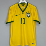 2014/15 BRAZIL NEYMAR JR #10 HOME SHIRT (M) NIKE