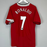 2004/05 MANCHESTER UNITED RONALDO #7 HOME SHIRT (S) NIKE