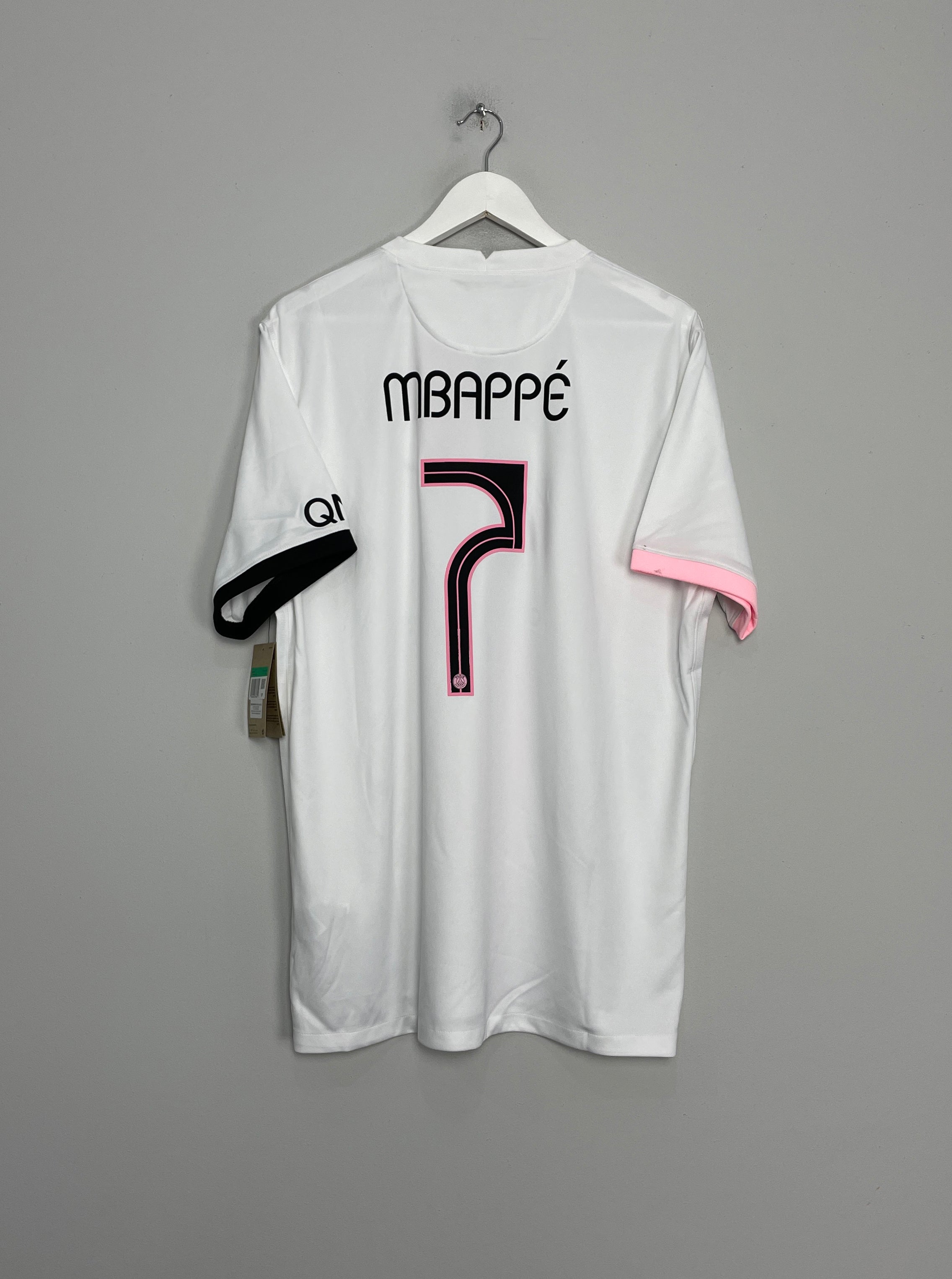 2021/22 PSG MBAPPE #7 *BNWT* AWAY SHIRT (XL) NIKE