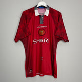 1996/97 MANCHESTER UNITED BECKHAM #10 HOME SHIRT (XL) UMBRO