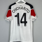 2010/11 MANCHESTER UNITED CHICHARITO #14 AWAY SHIRT (M) NIKE