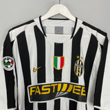 2003/04 JUVENTUS TREZEGUET #17 HOME SHIRT (XL) NIKE