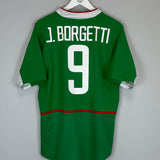 2003/04 MEXICO BORGHETTI #9 HOME SHIRT (M) NIKE