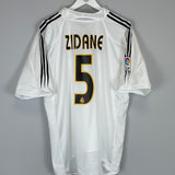 2004/05 REAL MADRID ZIDANE #5 HOME SHIRT (XL) ADIDAS