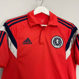 2014/15 SCOTLAND POLO SHIRT (M) ADIDAS