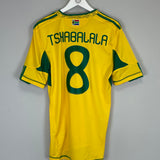 2010/11 SOUTH AFRICA TSHABALALA #8 HOME SHIRT (M) ADIDAS