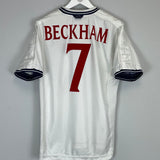 1999/01 ENGLAND BECKHAM #7 HOME SHIRT (L) UMBRO