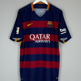 2015/16 BARCELONA MESSI #10 HOME SHIRT (XL) NIKE