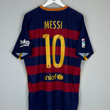 2015/16 BARCELONA MESSI #10 HOME SHIRT (XL) NIKE