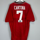 1994/96 MANCHESTER UNITED CANTONA #7 HOME SHIRT (XXL) UMBRO