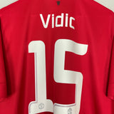 2013/14 MANCHESTER UNITED VIDIC #15 HOME SHIRT (XL) NIKE