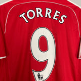 2006/08 LIVERPOOL TORRES #9 HOME SHIRT (M) ADIDAS