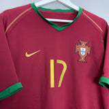 2006/08 PORTUGAL C.RONALDO #17 HOME SHIRT (XL) NIKE