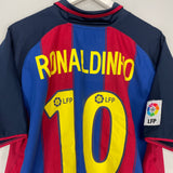 2003/04 BARCELONA RONALDINHO #10 HOME SHIRT (XL) NIKE