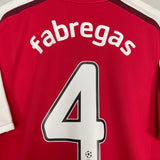 2008/10 ARSENAL FABREGAS #4 C/L HOME SHIRT (XL) NIKE