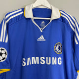 2008/09 CHELSEA DROGBA #11 C/L HOME SHIRT (XL) ADIDAS