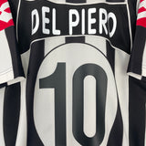 2002/03 JUVENTUS DEL PIERO #10 HOME SHIRT (L) LOTTO