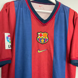 1998/00 BARCELONA GUARDIOLA #4 HOME SHIRT (M) NIKE