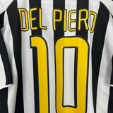 2003/04 JUVENTUS DEL PIERO #10 HOME SHIRT (L) NIKE