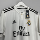 2018/19 REAL MADRID SERGIO RAMOS #4 *BNWT* HOME SHIRT (XL) ADIDAS