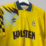 1991/95 TOTTENHAM AWAY SHIRT (L) UMBRO