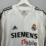 2004/05 REAL MADRID BECKHAM #23 L/S HOME SHIRT (L) ADIDAS