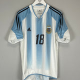 2004/05 ARGENTINA MESSI #18 HOME SHIRT (M) ADIDAS