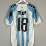 2004/05 ARGENTINA MESSI #18 HOME SHIRT (M) ADIDAS