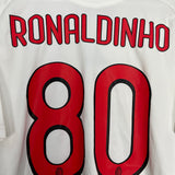 2009/10 AC MILAN RONALDINHO #80 AWAY SHIRT (XL) ADIDAS