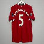 2011/12 MANCHESTER UNITED FERDINAND #5 HOME SHIRT (L) NIKE