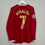 2006/07 MANCHESTER UNITED RONALDO #7 L/S C/L HOME SHIRT (M) NIKE