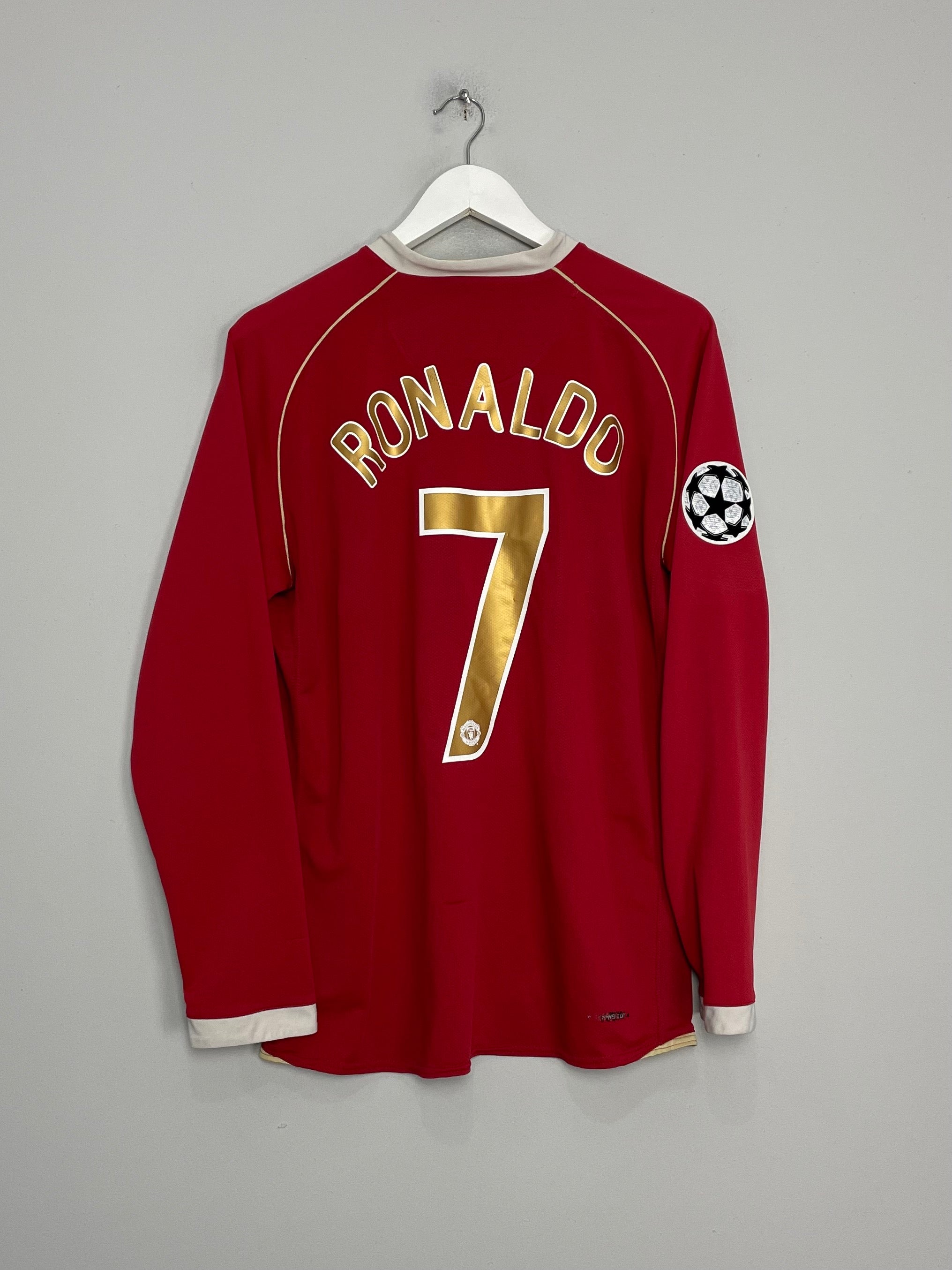 2006/07 MANCHESTER UNITED RONALDO #7 L/S C/L HOME SHIRT (M) NIKE