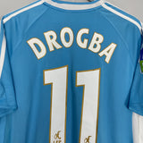 2006/07 MARSEILLE DROGBA #11 AWAY SHIRT (L) ADIDAS