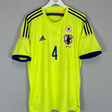 2014 JAPAN HONDA #4 AWAY SHIRT (L) ADIDAS