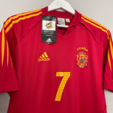 2004/06 SPAIN RAUL #7 *BNWT* HOME SHIRT (M) ADIDAS