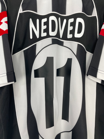 2002/03 JUVENTUS NEDVED #11 HOME SHIRT (L) LOTTO