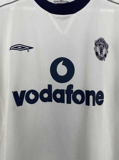 2000/01 MANCHESTER UNITED VERON #4 AWAY SHIRT (M) UMBRO