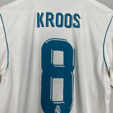 2017/18 REAL MADRID KROOS #8 HOME SHIRT (M) ADIDAS