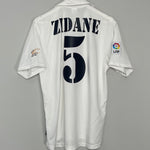 2002/03 REAL MADRID ZIDANE #5 *CENTENARY* HOME SHIRT (M) ADIDAS