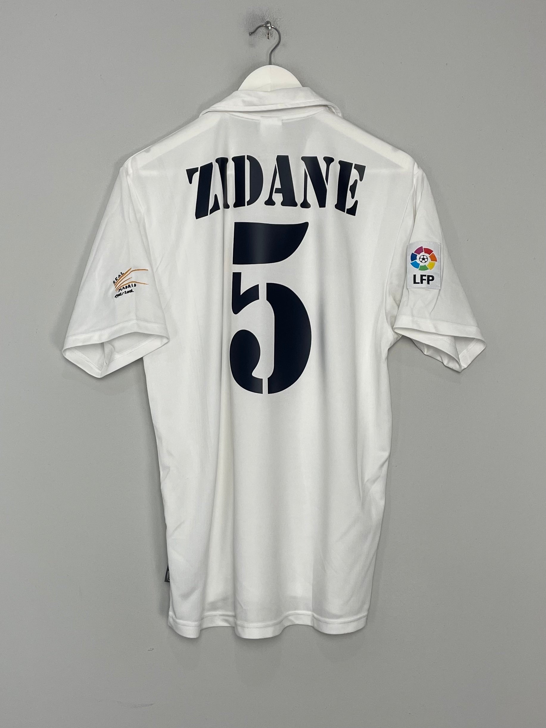 2002/03 REAL MADRID ZIDANE #5 *CENTENARY* HOME SHIRT (M) ADIDAS