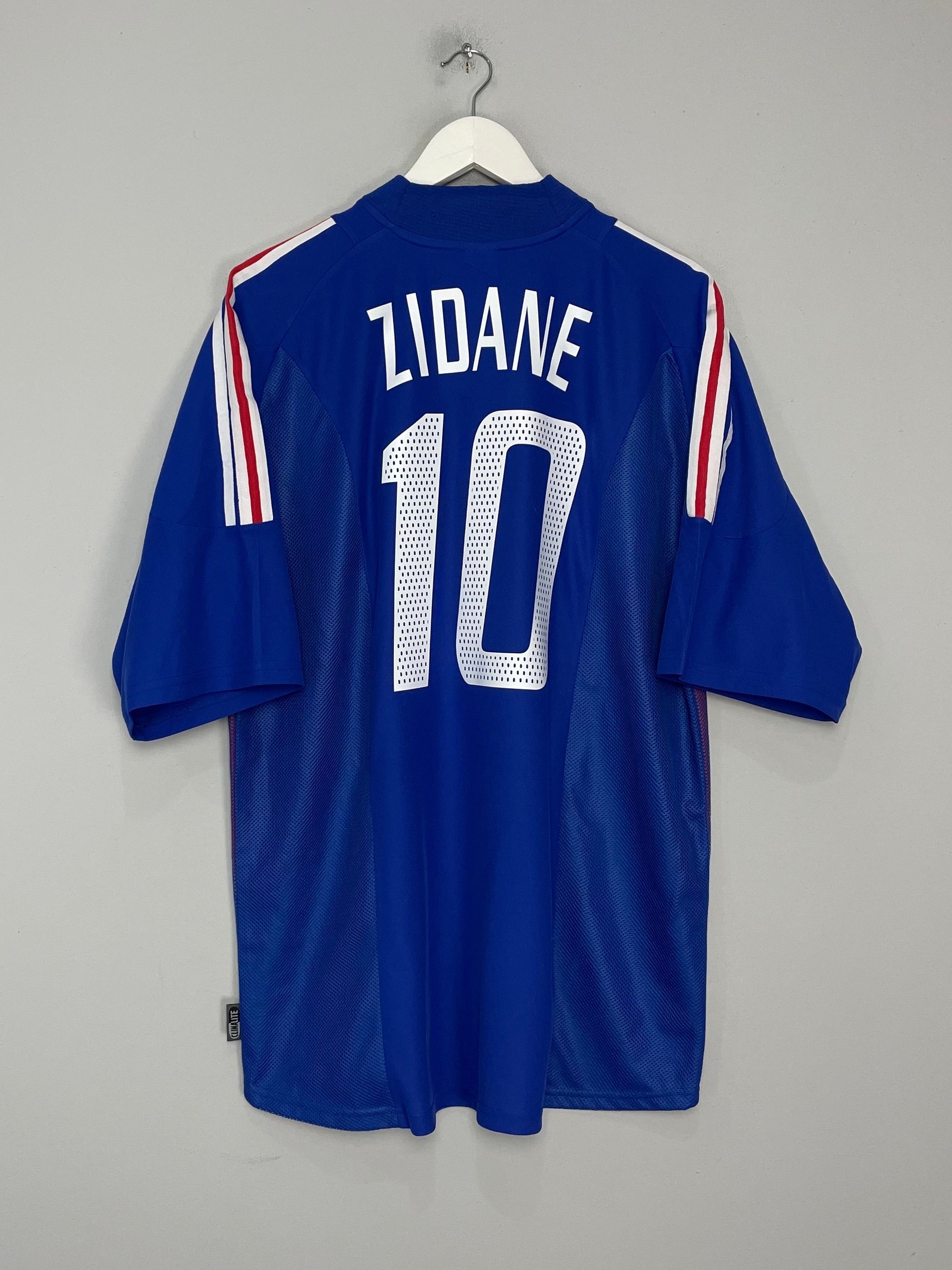 2002/04 FRANCE ZIDANE #10 HOME SHIRT (XXL) ADIDAS