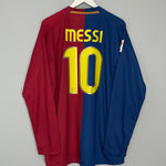 2008/10 BARCELONA MESSI #10 L/S HOME SHIRT (XL) NIKE