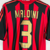 2005/06 AC MILAN MALDINI #3 HOME SHIRT (L) ADIDAS