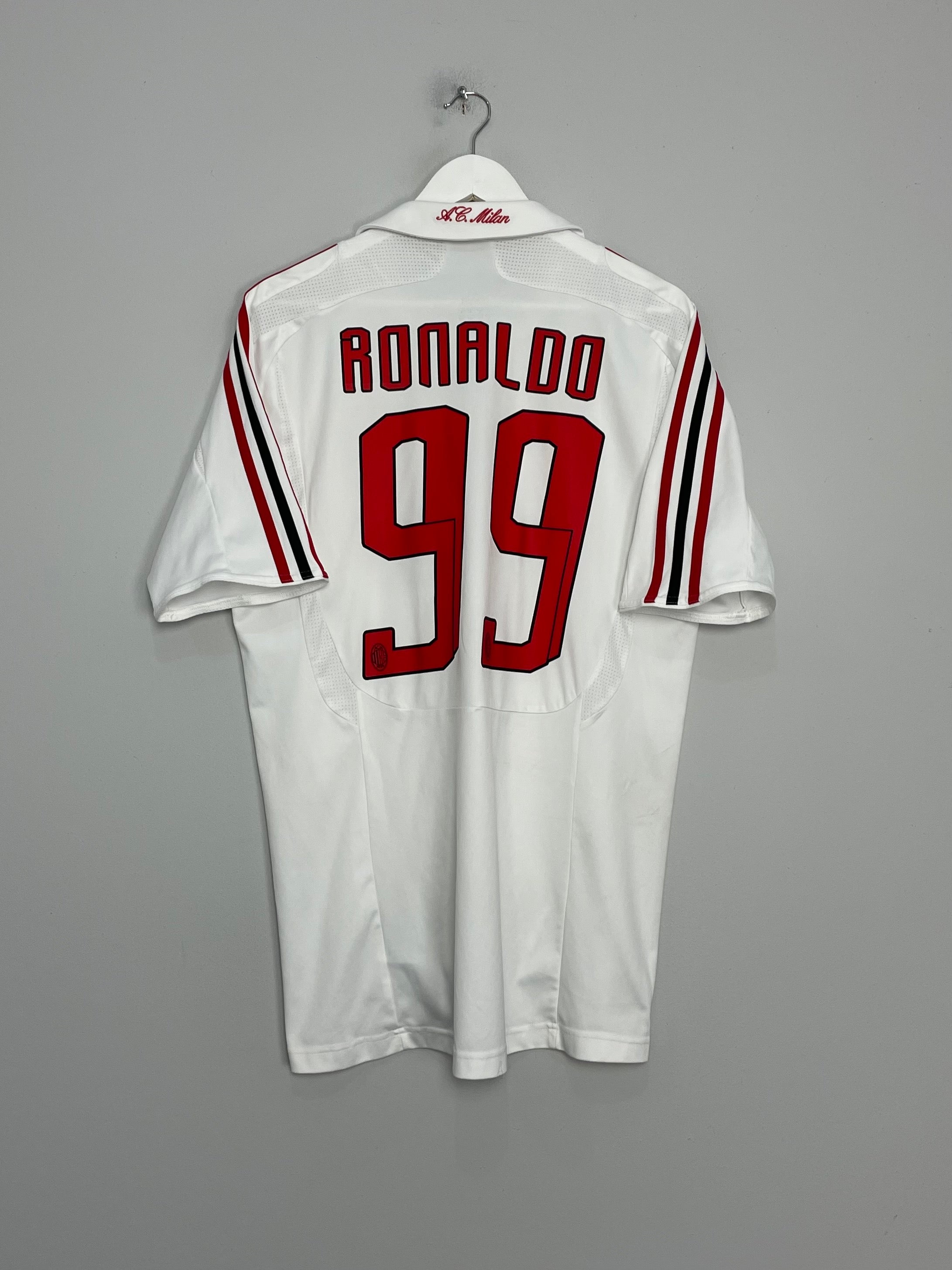 2007/08 AC MILAN RONALDO #99 AWAY SHIRT (L) ADIDAS