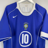 2004/06 BRAZIL RONALDINHO #10 AWAY SHIRT (XL) NIKE